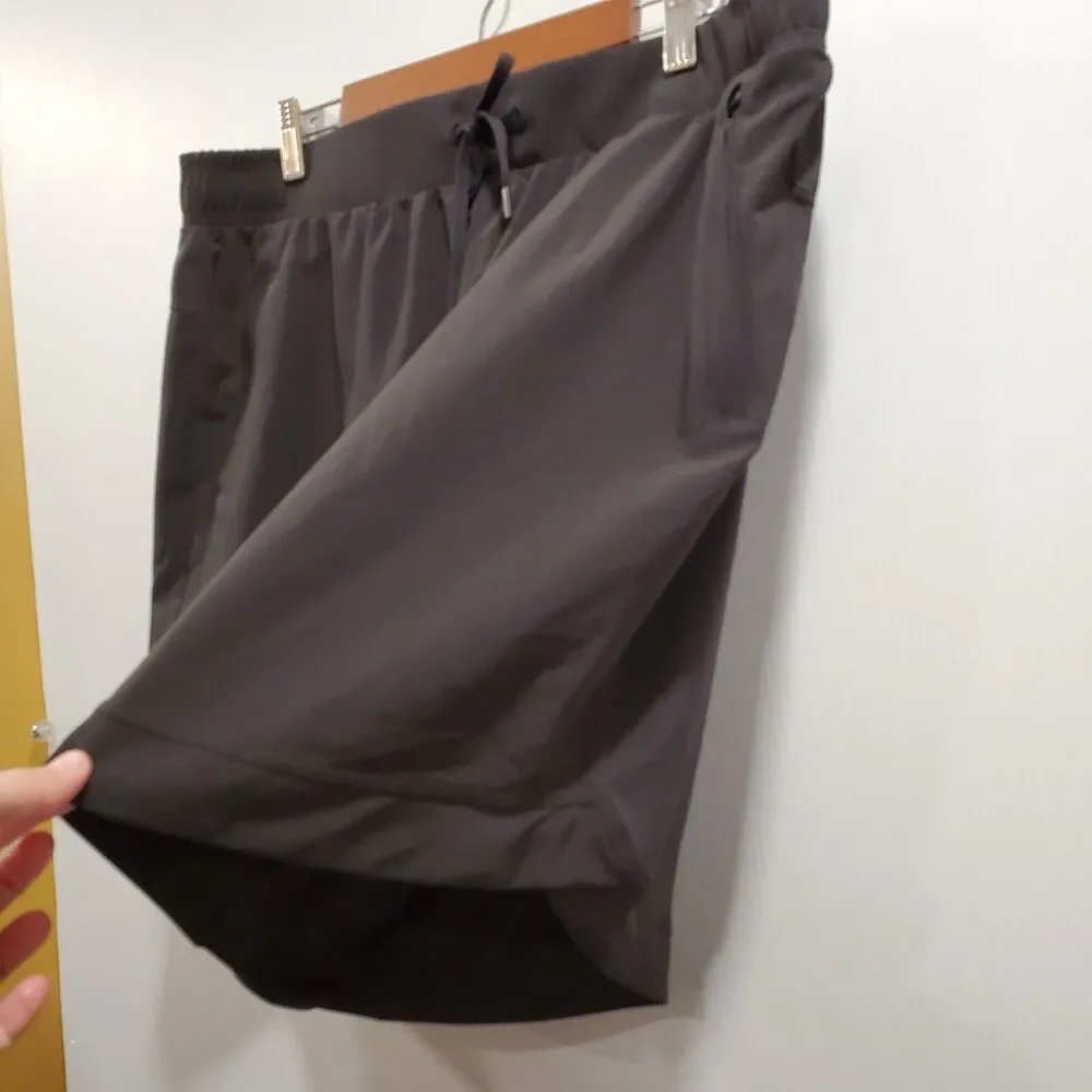 CALIA Women's Size Large Journey Woven Bermuda Short Black NWT Mid Rise pull on